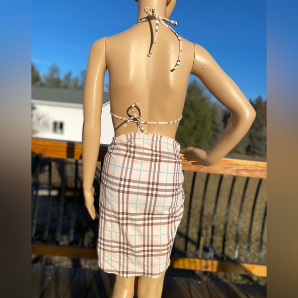 BURBERRY Swim/ Pink NOVA CHECK Sarong! Like NEW🔥Flawless👙made in Italy🇮🇹 OS - Picture 9 of 13